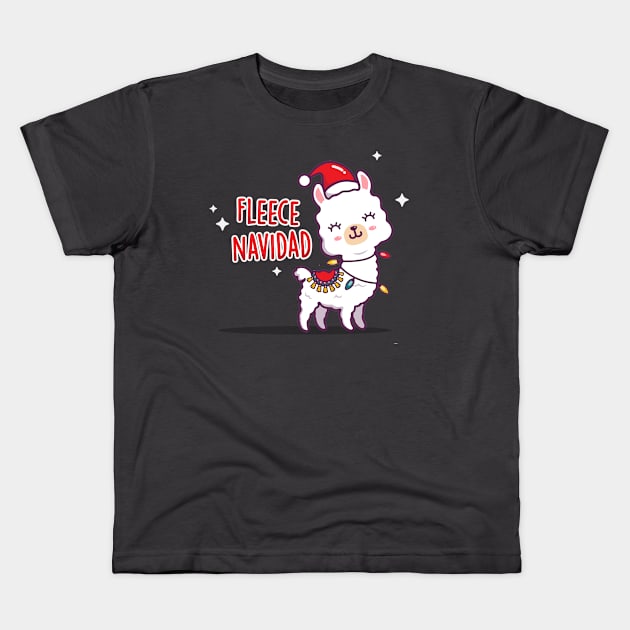 Fleece Navidad Kids T-Shirt by NinthStreetShirts